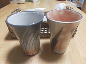 陶器 ペアフリーカップ