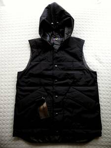 未使用 展示品 is-ness イズネス TECHNICAL FABRIC VEST Thinsulate Ex-Soft シンサレート 中綿ベスト サイズ38 黒 ブラック