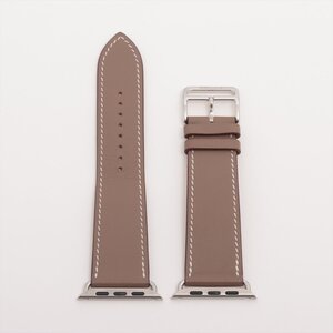 ■ 1円 ～ 正規 中古 参定5.7万■ エルメス HERMES ■ アップルウォッチ シンプルトゥール アトラージュ 44mm ■ レザー エトゥープ グレー