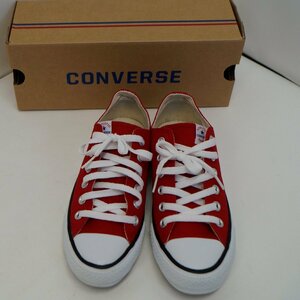 中古美品 コンバース レッド CONVERSE ATHLETIC ローカット スニーカー 23.5㎝