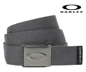 [送料無料]OAKLEY(オークリー)　エリプス ウェブベルト　グレー　ELLIPSE WEB BELT