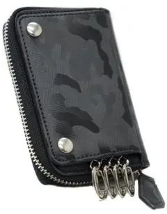 b-69 財布 キーケース メンズ レディース カモフラージュ 迷彩 ブラック