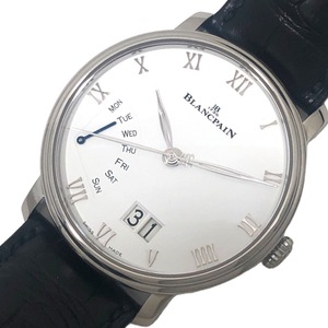 ブランパン BLANCPAIN ヴィルレラージ デイト レトログラード 6668-1127-55B ホワイト文字盤 SS 腕時計 メンズ 中古