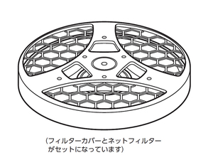 パナソニック部品：フィルターカバーセット（ネットフィルター付）/ANH022AB0100電気衣類乾燥機用