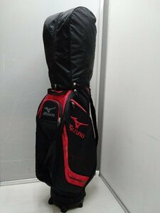 MIZUNO ミズノ 5LJC160800 キャディバッグ ゴルフ バッグ 5分割 CA0116 黒×赤系