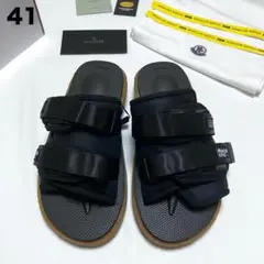 新品 41 モンクレール SUICOKE コラボ サンダル 6404