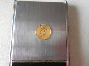 K / カナダ K24 24金 メープルリーフ コイン金貨 1/10OZ OR PUR 9999 3.1g FINE GOLD 5ドル 1998 美品 