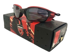 新品同様 オークリー ジュリエット ドゥカティ カーボン サイドブラインダー レッド サングラス メンズ OAKLEY 【中古】