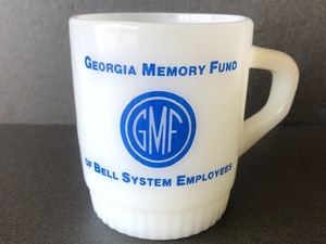 期間限定大幅値下げ！ 希少 VINTAGE MUG ファイヤーキング GMF マグ FIRE KING GMF MUG アドマグ 企業 マグ VG-20