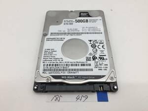 【良品】Western Digital WD5000LPSX / 500GB / 2.5インチ HDD / S-ATA / 7mm / 正常 / 459時間