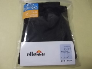 正規品 新品 ellesse(エレッセ) 140ｃｍ テニス アンダースパッツ・アンダースコート (ボールポケット付) 黒色 子供用