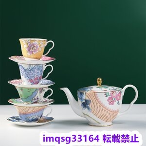 ウェッジウッド wedgwood ティーカップ＆ソーサー　ティーポット　4客セット　洋食器 インテリア コーヒーカップ ティーカップ