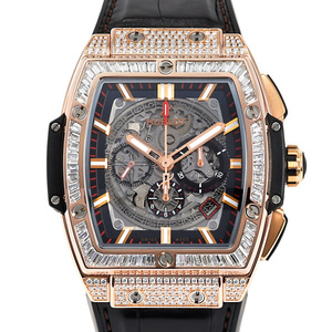 ウブロ HUBLOT スピリット・オブ・ビッグバン キングゴールド ジュエリー 601.OX.0183.LR.0904 グレー文字盤 中古 腕時計 メンズ