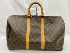 ◇◇Louis Vuitton ルイヴィトン モノグラム キーポル45 ボストンバッグ 旅行鞄 ブラウン系◇◇M41428