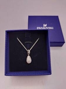 SWAROVSKI スワロフスキー ティアドロップ ネックレス /現状品/中古/比較的美品