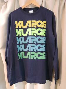 X-LARGE エクストララージ L/S TEE SPORT LOGO 紺最新人気品