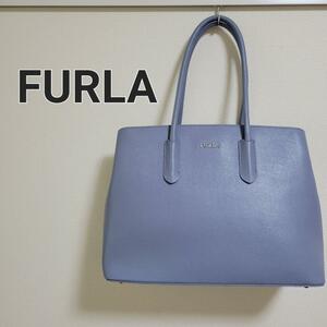 【美品】FURLA フルラ レザー トートバッグ テッサ ビジネスバッグ 大容量