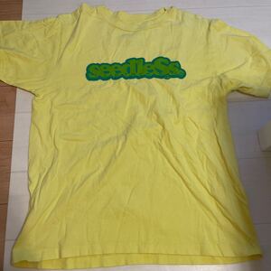 seedleSs シードルス　COOP REGULAR s/s tee Lサイズ　イエロー　黄色　Tシャツ 半袖Tシャツ 10-FEET 中古　バンド　夏フェス