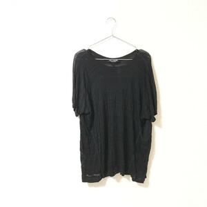 ★ジュンヤワタナベ JUNYA WATANABE★シースルー トップス カットソー 黒 ブラック size M 管:A:12