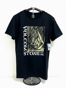 VOLCOM ボルコム AF022201BLK メンズ XXL（3L）キングサイズ 半袖Tシャツ 大きいプリントティー ブラック色 ヴォルコム 新品 即決 送料無料