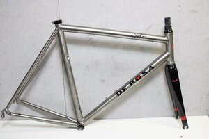 値下げ!! □DE ROSA デローザ TITANIO SOLO チタンフレーム Campagnolo EPS加工 2016年 55size 美品