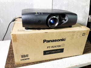 中古★Panasonic/パナソニック プロジェクター 3D対応 フルHD 3500lm 箱有【PT-RZ470K】EET6