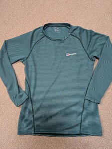 バーグハウス　berghaus 長袖Tシャツ インナー　ボーダー　L　欧州　英国 好日山荘 登山　イギリス