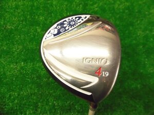 中古品 IGNIO 4番ウッド 19度 メーカー純正 カーボン フレックス L シャフト