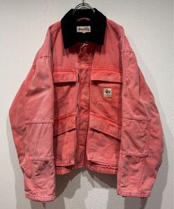 レカカラー ステューシー stussy JACKET WASHED CANVAS ワークジャケット カバーオール カーハート Carhartt レンガ色