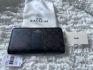 11 新品 COACH コーチ 長財布 ラウンドファスナー F54630