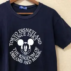 90s ディズニーランド 旧タグ Tシャツ レトロ デカプリント ミッキー