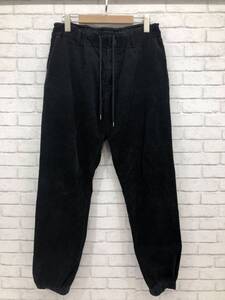 491【1円～】名作 アーカイブ Sacai サカイ Courduroy Easy Pants コーデュロイパンツ 19-01943m Lサイズ ブラック イージーパンツ