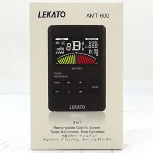 ★中古★LEKATO AMT-600 3 in 1 充電式 カラー ディスプレイ チューナー メトロノーム トーンジェネレーター★【MU474】