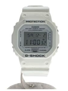 CASIO◆クォーツ腕時計・G-SHOCK/デジタル/ラバー/WHT/ホワイト//