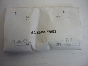 99@未使用 チェコビーズ M.C.GLASS BEADS ライトコロラドトパーズ
