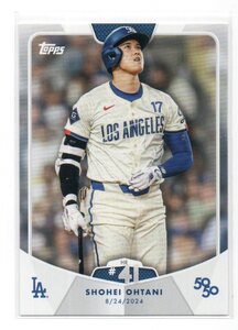 2024 Topps SHOHEI OHTANI 50/50 [カードNo.81 HR #41 ベースカード] 大谷翔平 Los Angeles Dodgers ドジャース