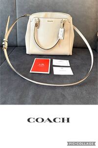 COACH　コーチ　白色　ショルダーバッグ トートバッグ　ハンドバック 