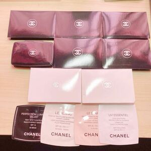 シャネル CHANEL ファンデーション　サンプル　12点セット　デパコス　ファンデ　パウダーファンデ　ドゥーブル　ルミエール　ルブラン