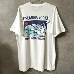 【レア】【90s】【USA製】フィンランディア・ウォッカ　ヴィンテージ　アルコールメーカー　企業AD　プロモーション　Tシャツ　XL