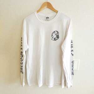 BILLIONAIRE BOYS CLUB ビリオネアボーイズクラブ OLD ENGLISH LOGO L/S T-SHIRT BBCJP184T001 ロンT 長袖 Tシャツ XL ホワイト(白)