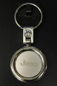 ジープ JEEP キーホルダー クライスラー純正 クロームメッキ CHRYSLER MOPAR KT-JEEP/CIRCR