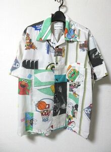 未使用 MIYAGIHIDETAKA ミヤギヒデタカ Vintage sheet shirt ヴィンテージ リメイク ミッキー ドナルド シャツ 白 2