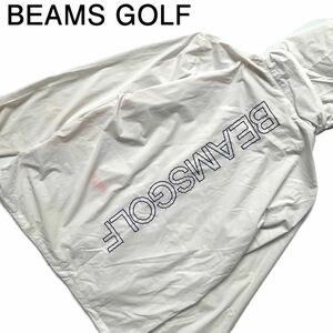 【送料無料】BEAMS GOLF ビームスゴルフ　コンパクトジャケット　ナイロン　メンズ　S ホワイト　白　ブルゾン　ロゴ