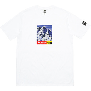 即決 supreme north mountain tee white M