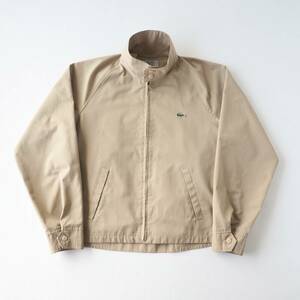 ラコステ　Lacoste　７０年代　青タグ　ブルゾン　スイングトップ　ベージュ　メンズ　美品