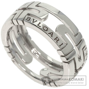 BVLGARI ブルガリ パレンテシ オープンワーク スモール #53 リング・指輪 K18ホワイトゴールド レディース 中古