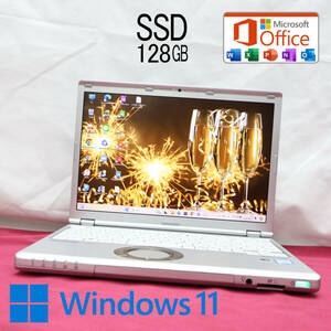 ★美品 高性能6世代i3！SSD128GB★CF-SZ5 Core i3-6100U Webカメラ Win11 MS Office 中古品 ノートPC★P72459