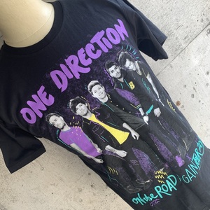 U.S Used Clothing ONE DIRECTION ‘ON THE ROAD AGAIN TOUR‘ T-Shirt アメリカ古着 ワンダイレクション ツアー Tシャツ S size ブラック