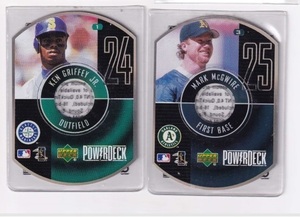 【CD-ROM 2枚セット】1999 Upper Deck POWERDECK #1 Ken Griffey Jr と #3 Mark McGwire