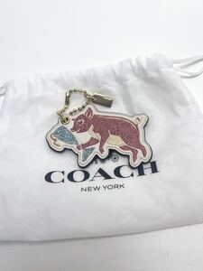 N446 新品 コーチ COACH バッグチャーム キーホルダー セレーナ ビッグ